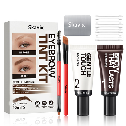 Eyebrow Tint Kit,Long-lasting Waterproof Sweat-proof