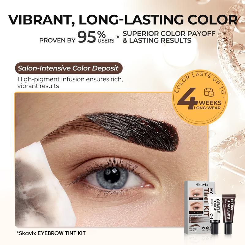 Eyebrow Tint Kit,Long-lasting Waterproof Sweat-proof